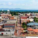 Downtown Greer with Mountains